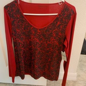 Coldwater Creek Embellished Long Sleeve Shirt